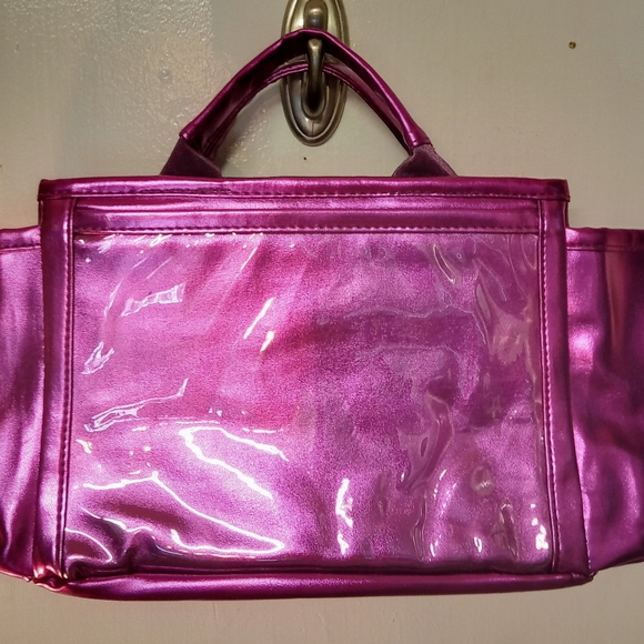 Younique Metallic Purple Cosmetic Bag/ Satchel - Picture 3 of 11
